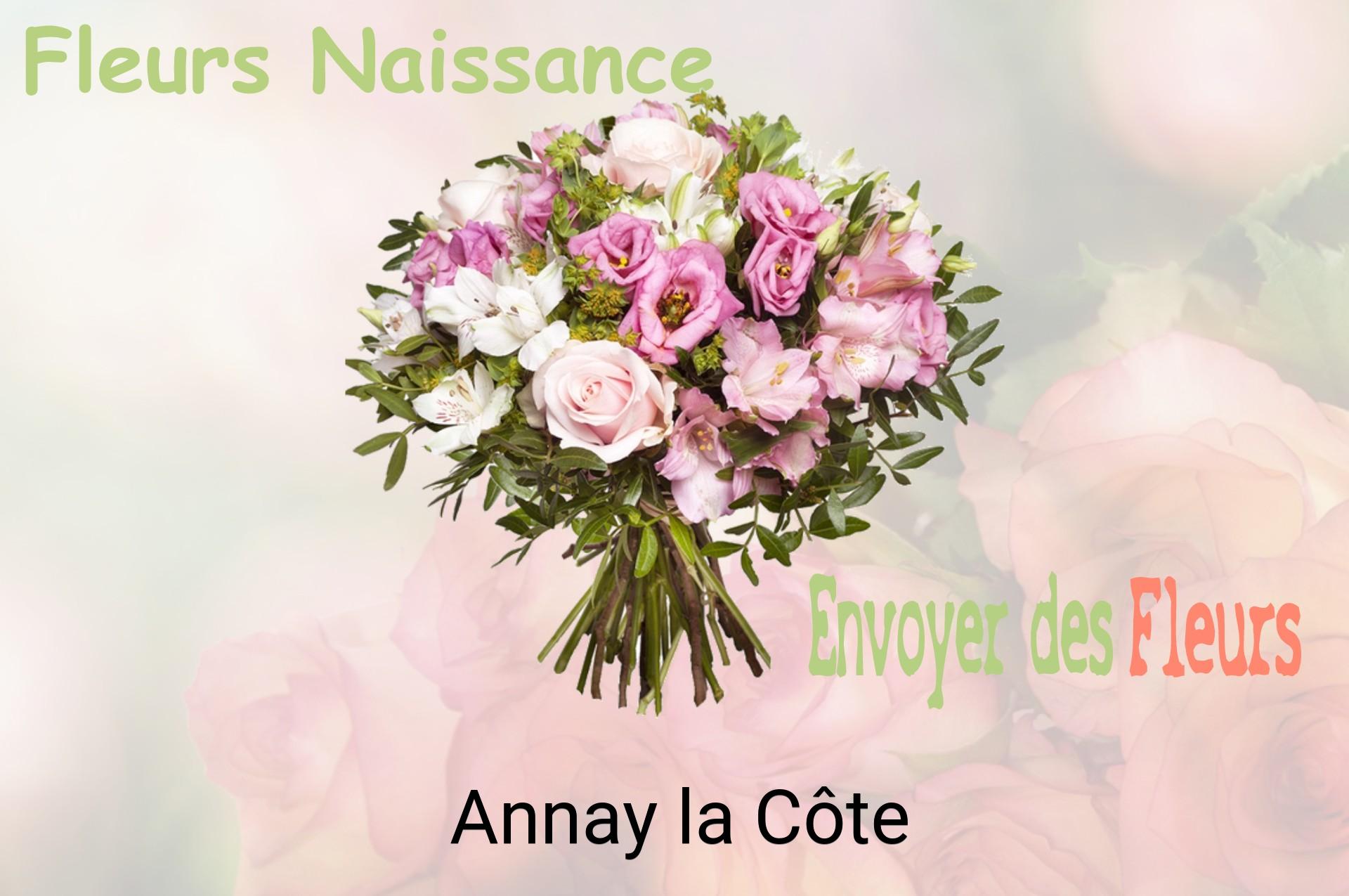 Bouquet de fleurs de naissance livré à Annay-la-Côte